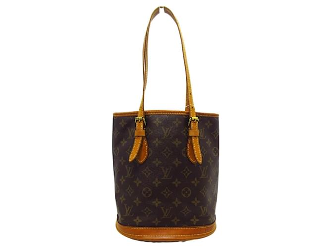 Louis Vuitton Bucket Brown Cloth  ref.761620