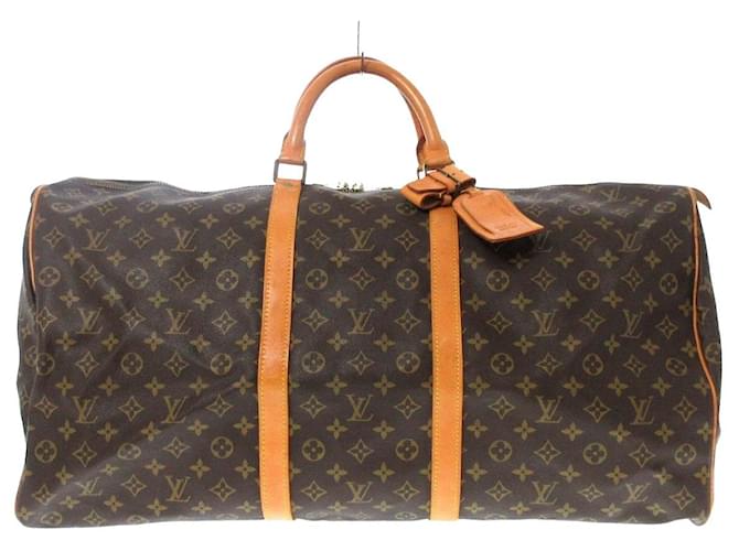 Louis Vuitton Keepall 60 Brown Cloth  ref.761722