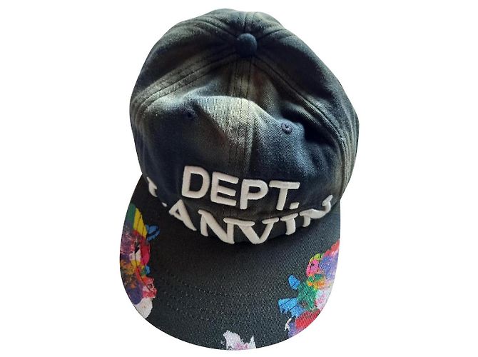 Gorra Lanvin de algodón con logo bordado verde