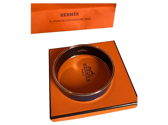Nova pulseira de esmalte Hermès azul Azul escuro 