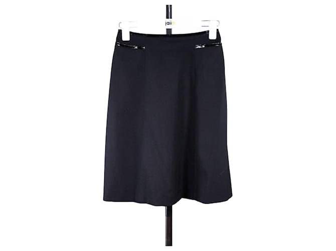 Chanel skirt 34 Black Wool  ref.762030