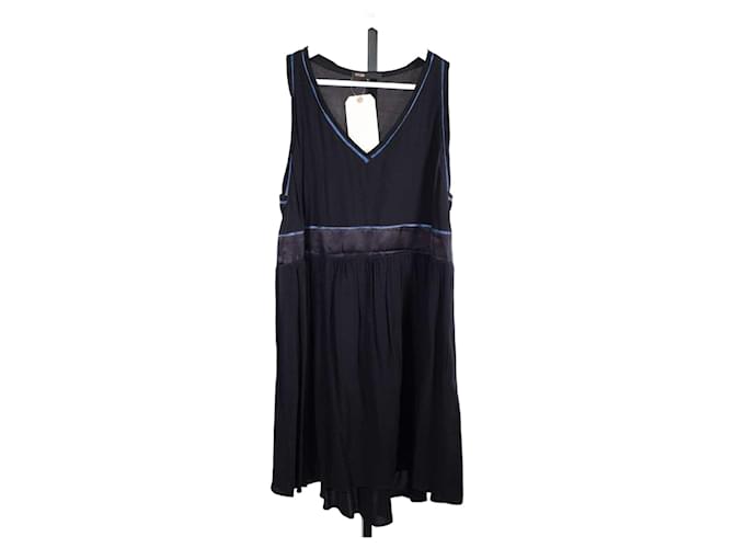 Maje Short Dress 3 Black Viscose  ref.762067