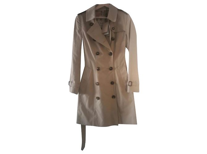 Trench Coat Burberry Bege de Algodão