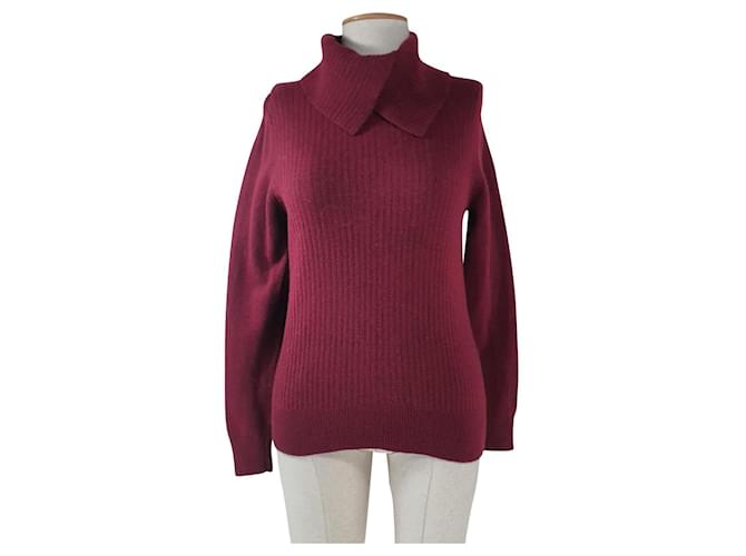 Ganni Knitwear Dark red Wool Polyamide  ref.762558