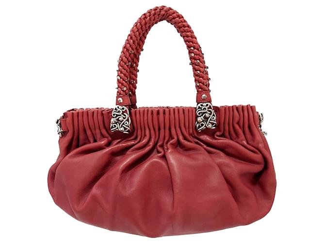 Bottega Veneta Red Leather Handbag Pony-style calfskin  ref.762648
