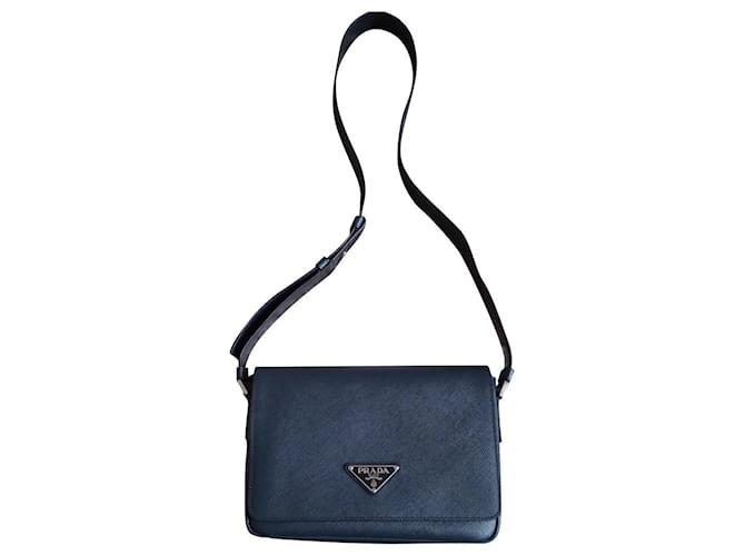 Prada saffiano blue best sale