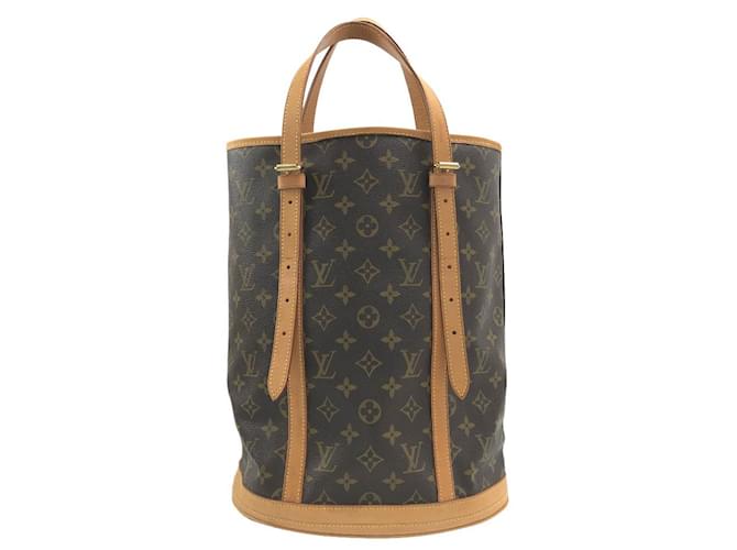 Louis Vuitton Bucket GM Brown Cloth  ref.762796