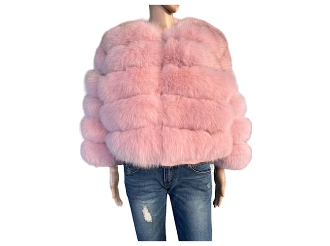 John Richmond Coats, Outerwear Pink Fur  ref.762863
