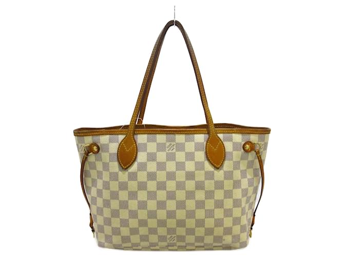 Louis Vuitton Neverfull PM Bege Lona  ref.763016