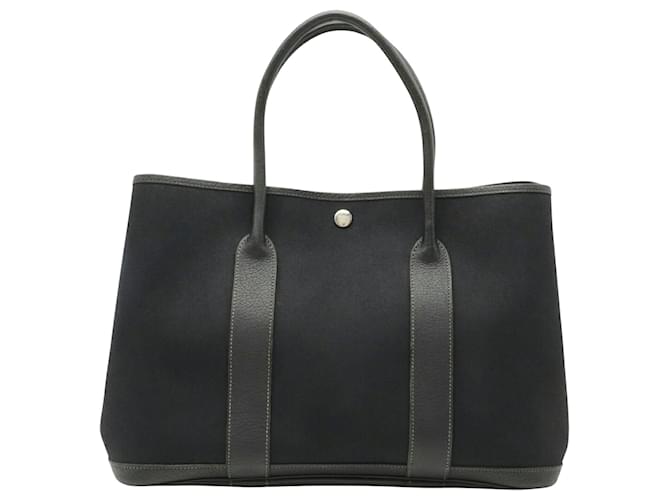 Hermès Garden Party Black Cloth  ref.763093