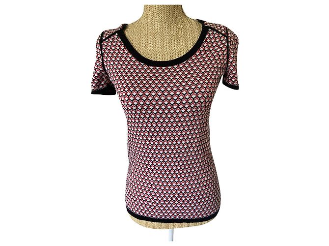 Top a maniche corte Comptoir Des Cotonniers in cotone e viscosa Multicolore
