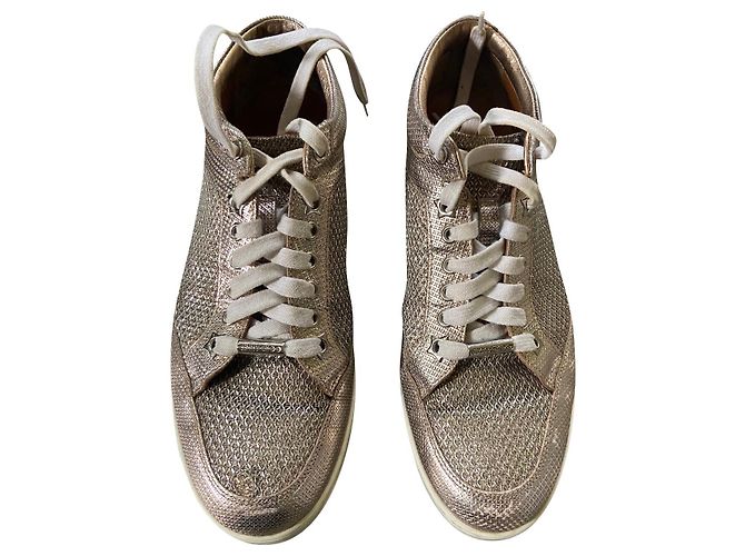 Jimmy Choo Sneaker Rosa Silber Metallic Pink