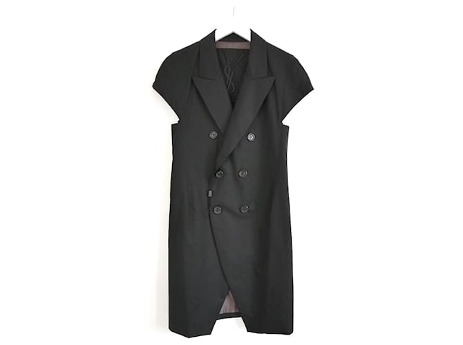 Yves Saint Laurent ‘Edition Unisex' Sleeveless Trench Coat Black Cotton  ref.763271