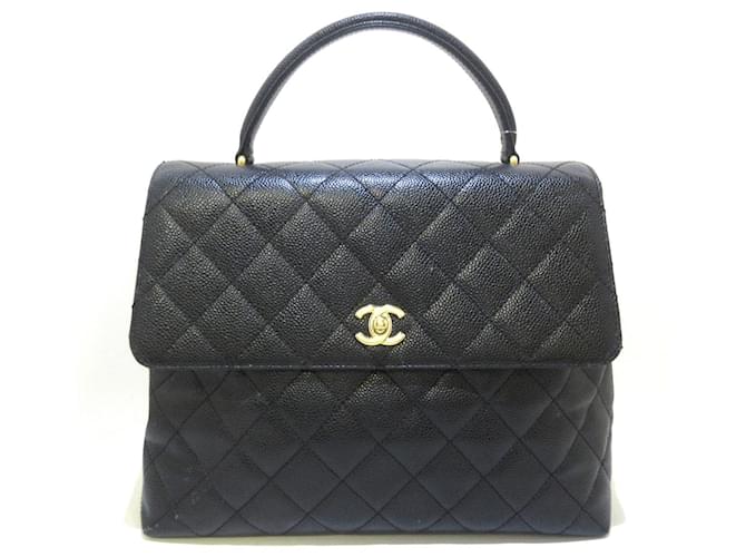 Chanel Coco Handle Black Leather  ref.763679