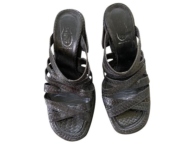 Mules Free Lance in pelle nera Nero
