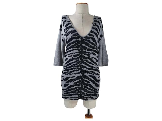 Autre Marque Kaschmirpullover grau 