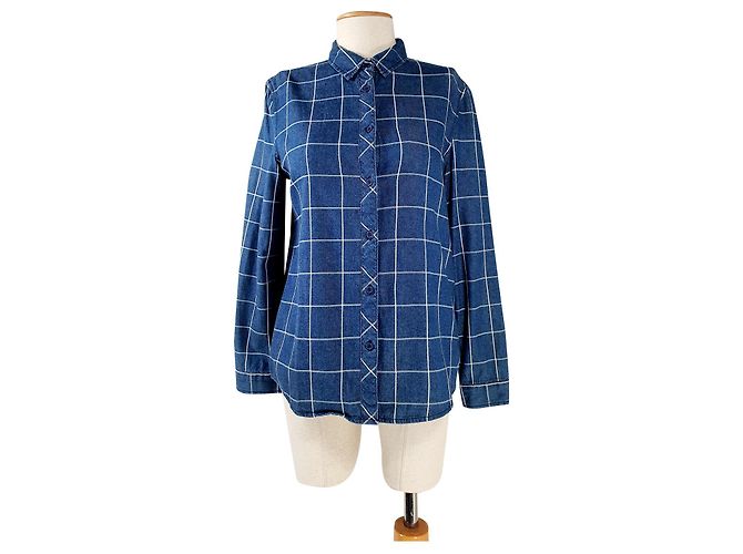Le Mont Saint Michel Camicia in cotone blu