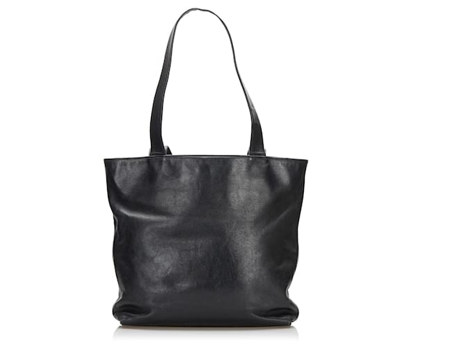 Chanel Black Leather Tote Pony-style calfskin  ref.764161