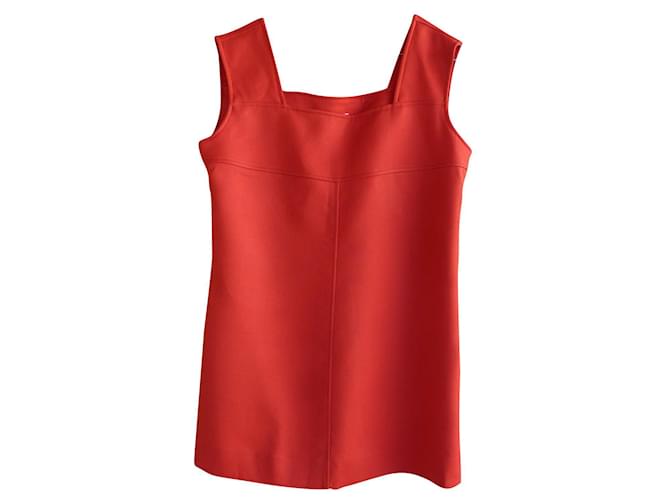 Courreges Dresses Red Wool  ref.764290