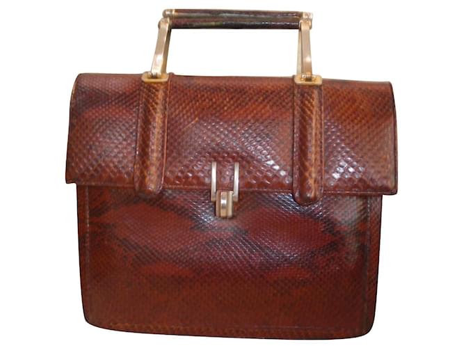 Autre Marque Handtasche aus Pythonleder 