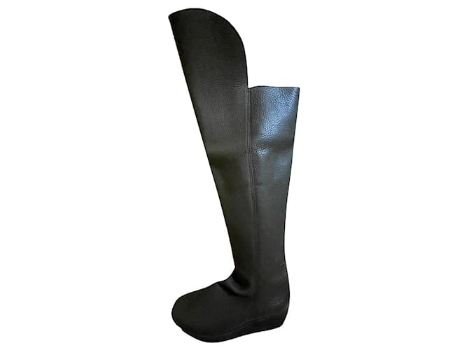 Autre Marque Boots Khaki Leather  ref.764449