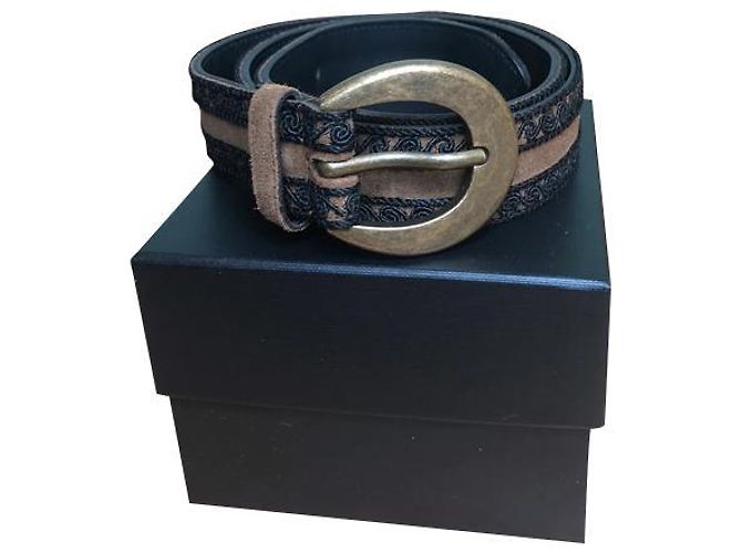 Saint Laurent belt light brown leather