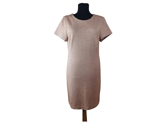 Ganni Mods Kleid Rosa Baumwolle Polyester Pink