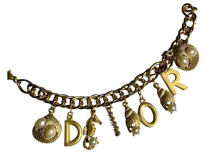 Erstaunliches Dior Armband Vintage Golden Metall  ref.764662