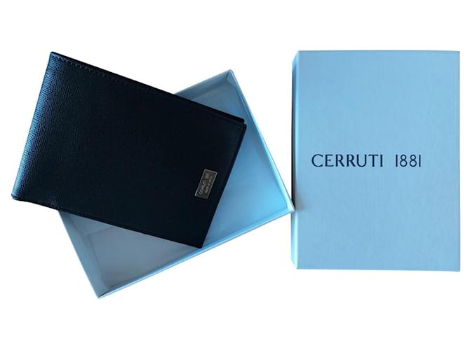 Cerruti 1881 Leather wallet for men Cerruti Black  ref.764692