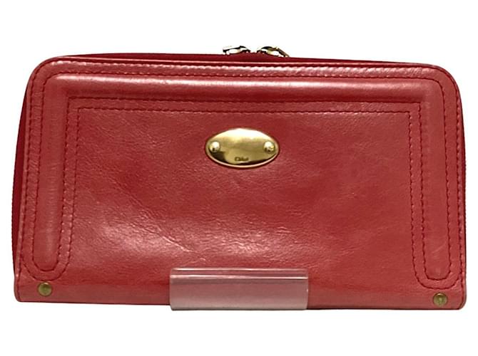 Chloé Bay Rosso Pelle  ref.764789