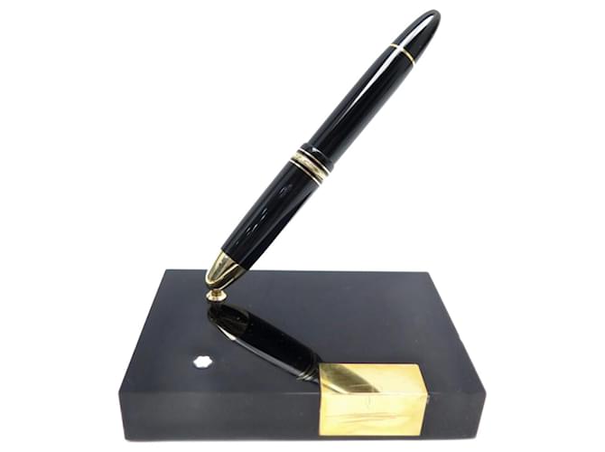 MONTBLANC MEISTERSTUCK FOUNTAIN PEN STAND 149 GLASS RESIN PEN STAND DESK Black  ref.765014