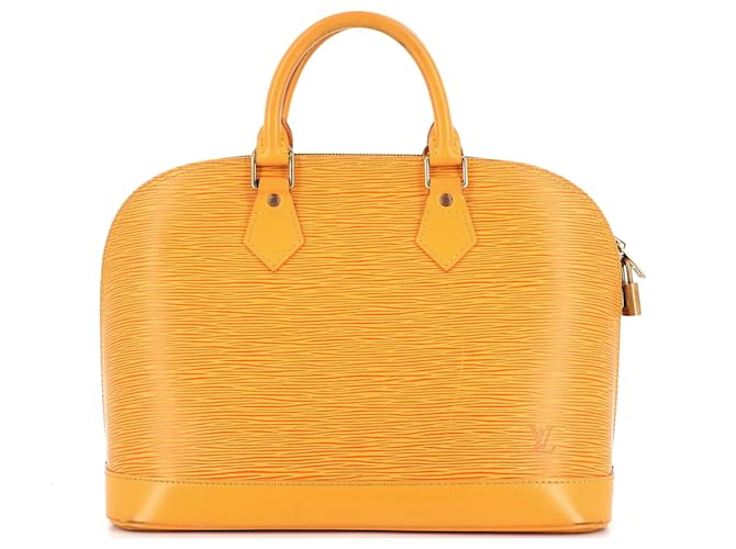 Louis Vuitton Alma Amarillo Cuero  ref.765237