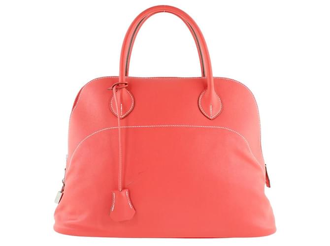 Hermès Bolide Red Leather  ref.765391