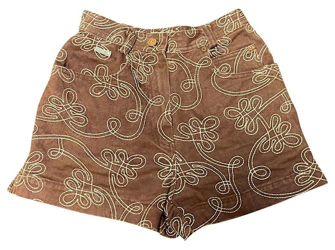 Fendissime Shorts Brown Cotton  ref.765437