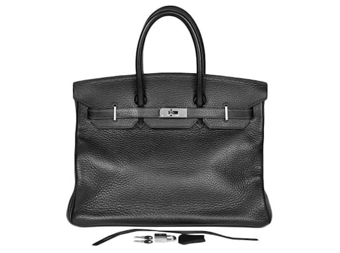 Hermès HERMES BIRKIN Preto Couro  ref.765503