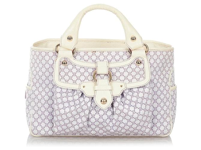 Céline Celine Macadam Boogie Canvas Handbag Purple Cloth  ref.765655