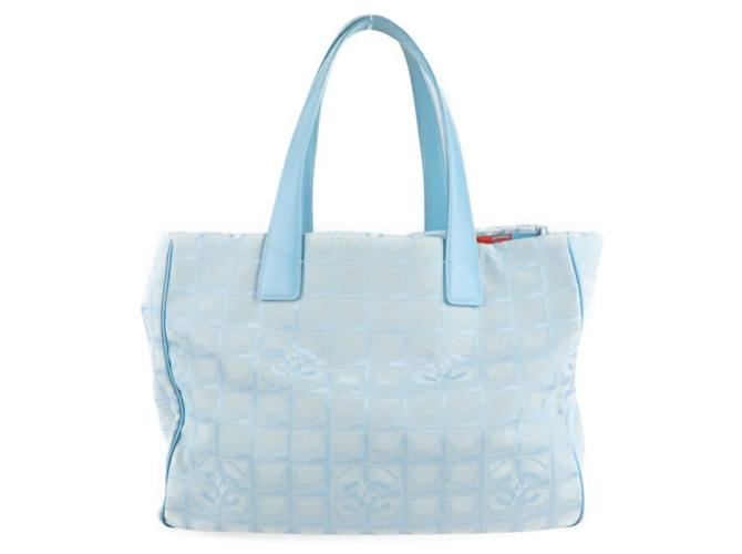 Chanel 8 HEURES SHOPPING Blue Cloth  ref.765729