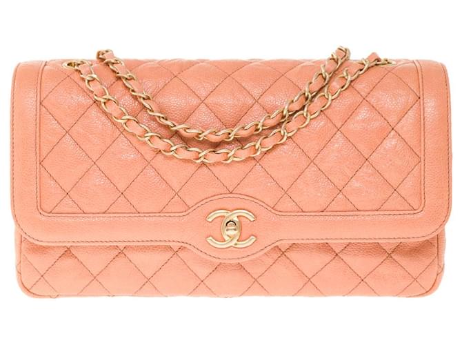 Classique Chanel Timeless Cuir Rose  ref.765812