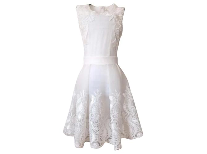 Maje Dresses White Cotton  ref.765856