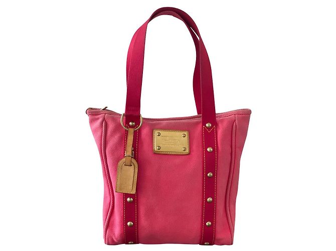 Bolsa Louis Vuitton Antigua Rosa em tecido