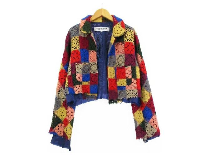 *COMME des GARCONS Comme Comcons Jacket Knit Patchwork Cut Off Multiple colors