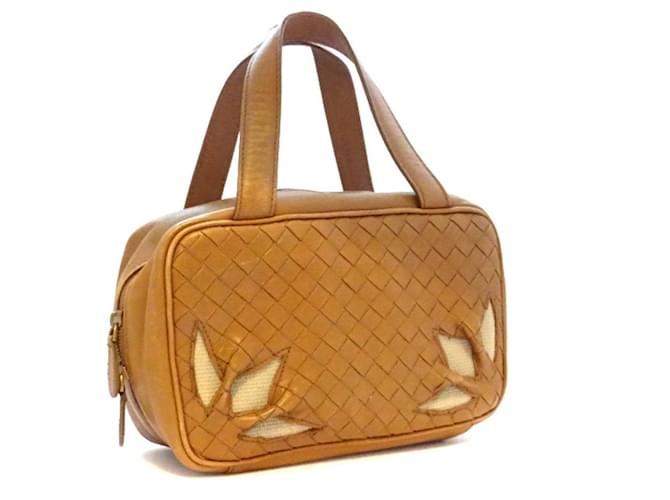 *[BOTTEGAVENETA] Bottega Veneta Pouch Intrechart Handbag Women's Brown Leather  ref.765882