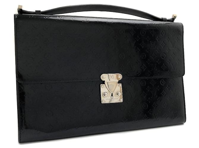 Louis Vuitton Monogram Glace Anouchka GM M92229 Black Leather Patent leather  ref.765911