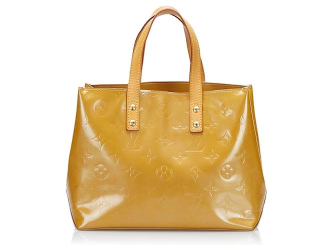 Louis Vuitton Monogram Vernis Reade PM Beige Patent leather  ref.765947