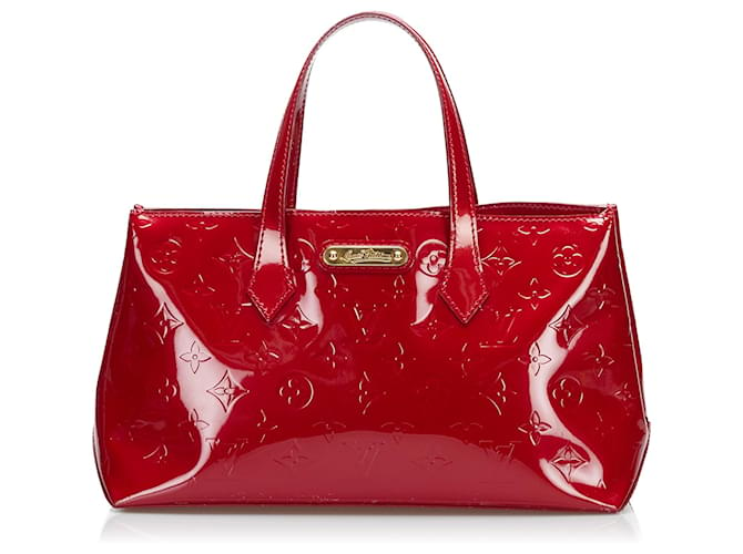 Louis Vuitton Red Vernis Wilshire PM Leather Patent leather ref