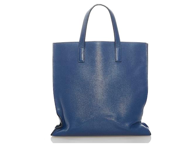 Prada Saffiano Blue Leather  ref.766639