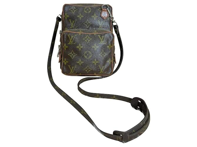 Louis Vuitton Monogram Mini  Crossbody Bag Brown Leather ref.766808 -  Joli Closet