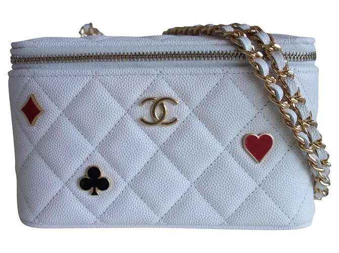 Timeless Chanel Vanity bag 2023 White Leather  ref.767193