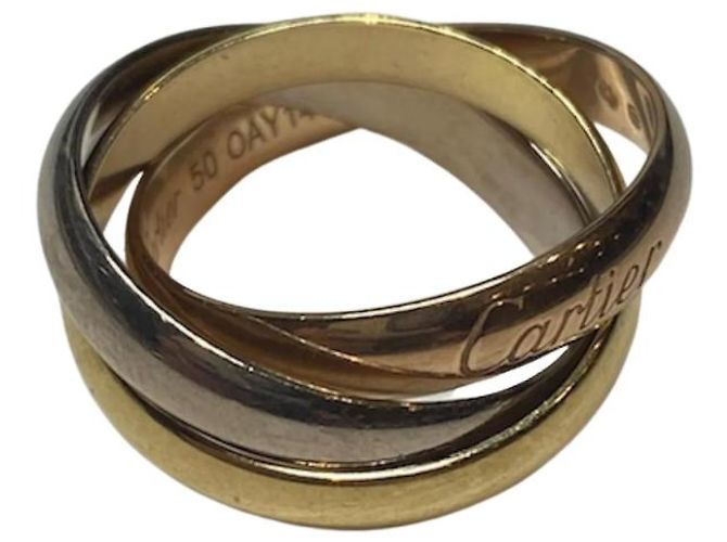 Cartier Trinity Ring 18K Gelbgold Größe 50 Gold hardware