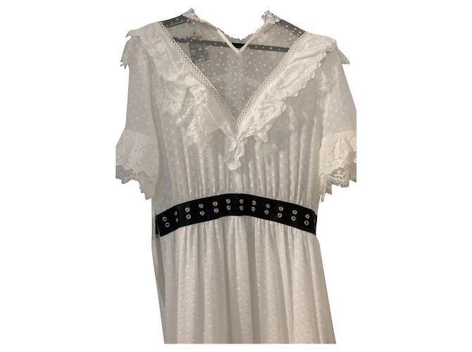 The Kooples Weißes Spitzenkleid